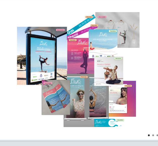 Conjunto de piezas para un Festival Internacional de Yoga